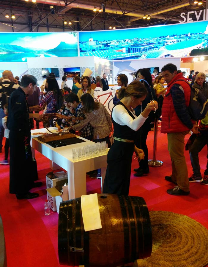 Degustación de fino y jamón en Andalucía Fitur 2016