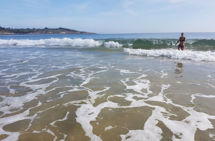 Baño en el Sardinero