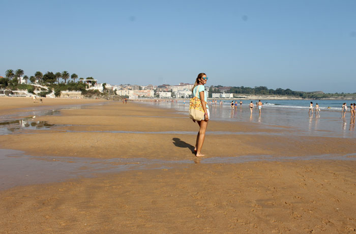 Paseando por la playa del Sardinero