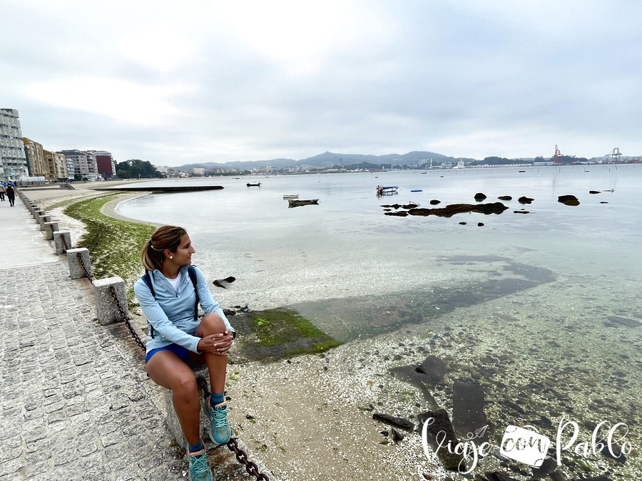 Paseo marítimo de Carril donde tomamos en kayak para visitar Cortegada
