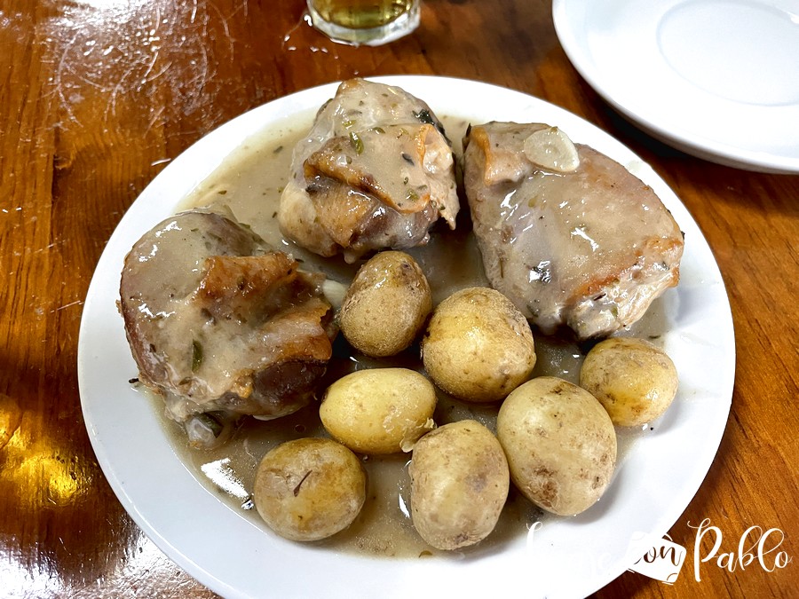 Pollo en salsa del Bar Stop