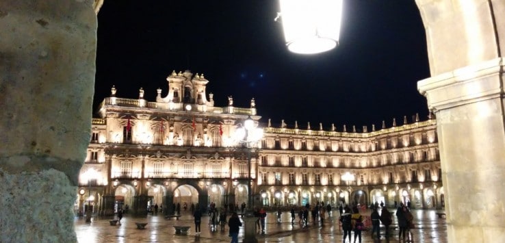 Vista de la Plaza Mayor de Salamanca
