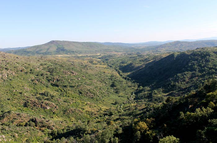 Paisaje que se divisa desde el castillo Sortelha Portugal