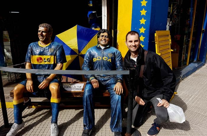 Junto a Palermo y Maradona visitar La Boca